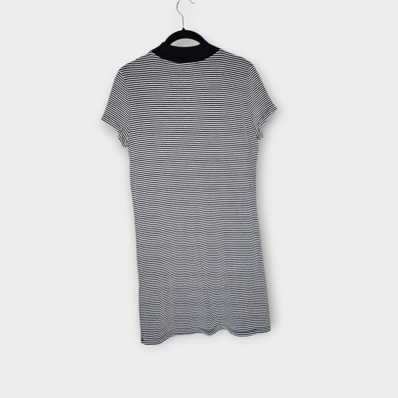 n:Philanthropy Women Becket Striped Shirt Dress Black White Modal Blend M Casual - Picture 9 of 9